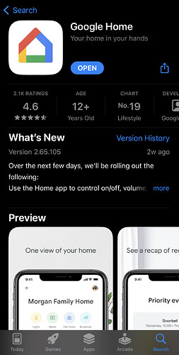 Google Home App