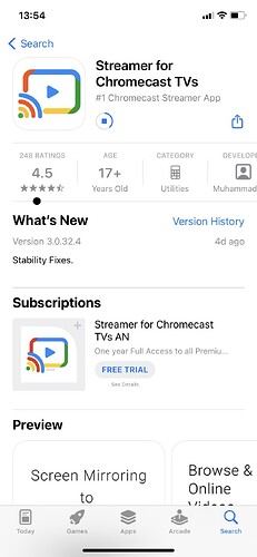 Streamer for Chromecast TVs screenshots