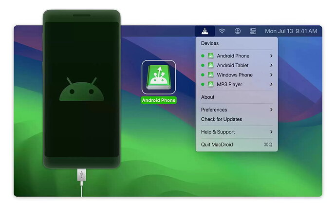 MacDroid app