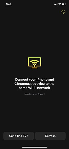 Search for Chromecast